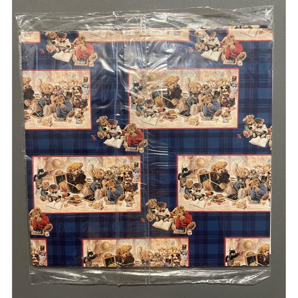 Vintage All Occasions Sealed Gift Wrap Vintage Teddy Bears 2 Full Sheets - Picture 3 of 3